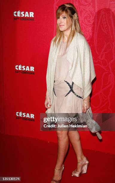 Author Amanda Sthers arrives at the Cesar Film Awards 2009 at the Theatre du Chatelet on February 27, 2009 in Paris, France.