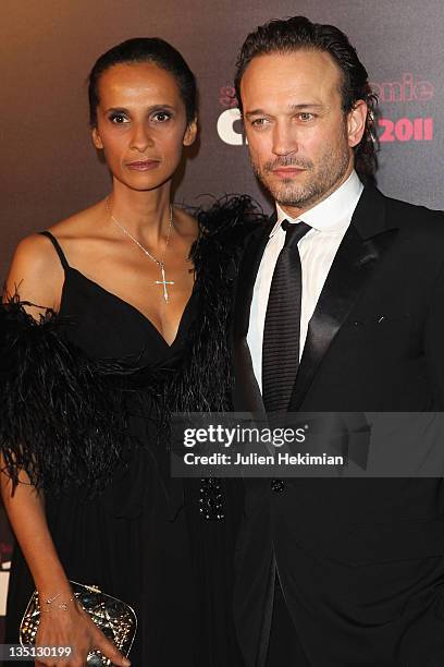 Vincent Perez and his wife Karine attend the 36th Cesar Film Awards at Theatre du Chatelet on February 25, 2011 in Paris, France.