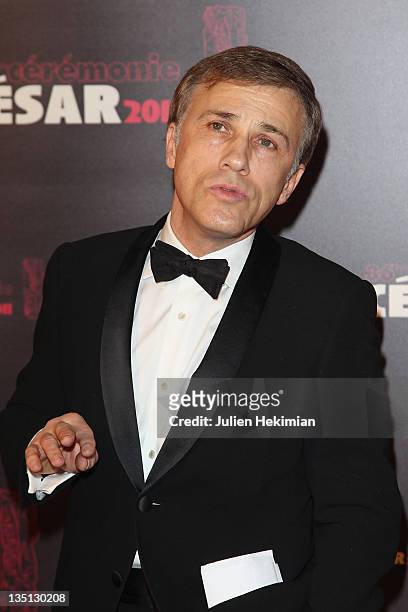 Christopher Waltz attends the 36th Cesar Film Awards at Theatre du Chatelet on February 25, 2011 in Paris, France.