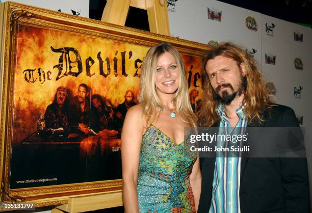 Sheri Moon Zombie and husband Rob Zombie during CineVegas Film Festival 2005 - "Devil's Rejects" - Premiere at Brenden Theatres in Las Vegas, Nevada,...