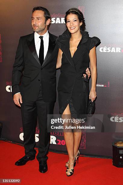 Gilles Lelouch and Melanie Doutey attend the 36th Cesar Film Awards at Theatre du Chatelet on February 25, 2011 in Paris, France.