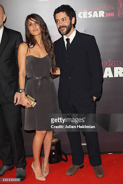 Geraldine Nakache and Manu Payet attend the 36th Cesar Film Awards at Theatre du Chatelet on February 25, 2011 in Paris, France.