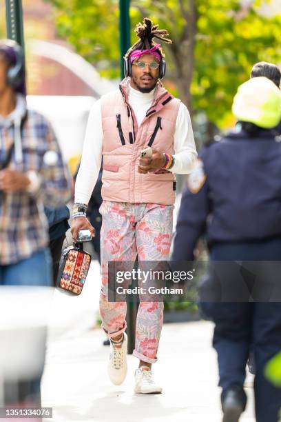 Cam Newton is seen in NoHo on November 04, 2021 in New York City.