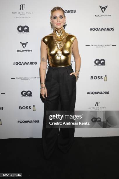 Chiara Ferragni attends the GQ Men Of The Year Awards 2021 at Gendarmerie on November 04, 2021 in Berlin, Germany.