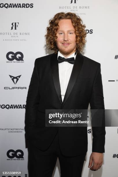 Michael Schulte attends the GQ Men Of The Year Awards 2021 at Gendarmerie on November 04, 2021 in Berlin, Germany.