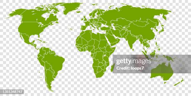 world map - detailed vector illustration scalable at any size - world map vector countries stock illustrations