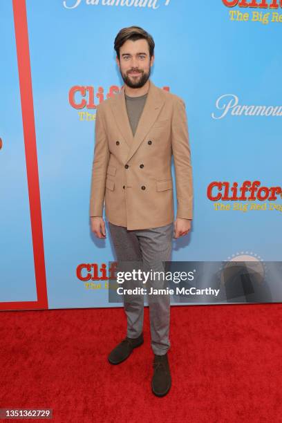 Jack Whitehall attends a special screening of "Clifford The Big Red Dog" at Scholastic Inc. Headquarters on November 04, 2021 in New York City.