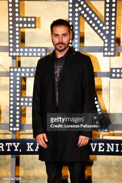 Roberto De Rosa attends the "The French Dispatch" Italian preview photocall at Fondazione Prada on November 04, 2021 in Milan, Italy.