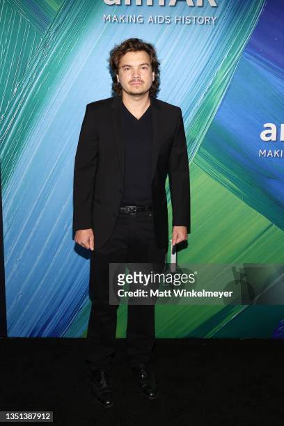 Emile Hirsch attends the amfAR Gala Los Angeles 2021 honoring TikTok and Jeremy Scott at Pacific Design Center on November 04, 2021 in West...