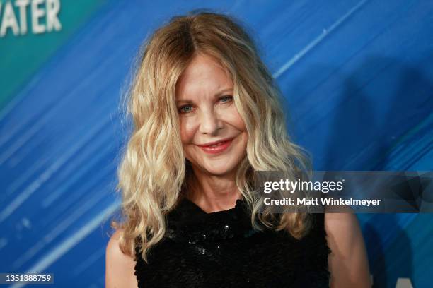 Meg Ryan attends the amfAR Gala Los Angeles 2021 honoring TikTok and Jeremy Scott at Pacific Design Center on November 04, 2021 in West Hollywood,...