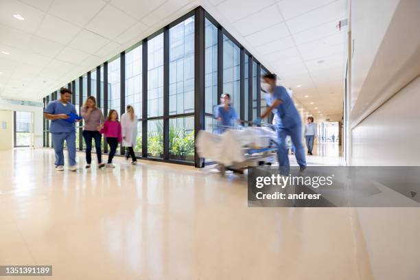 rush hour at the hospital - busy stock pictures, royalty-free photos & images