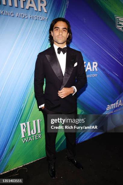 Diego Osorio attends the amfAR Gala Los Angeles 2021 honoring TikTok and Jeremy Scott at Pacific Design Center on November 04, 2021 in West...