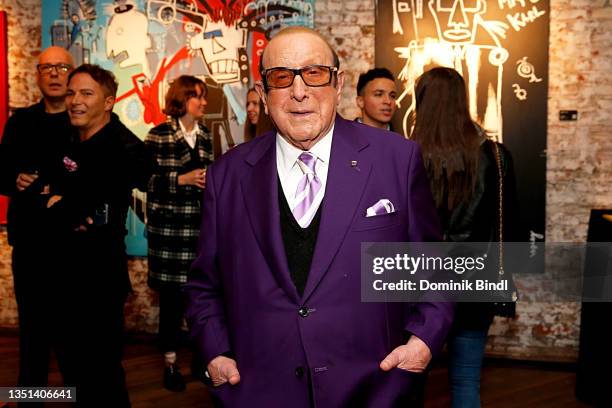 Clive Davis attends Artist Fernanda Lavera Opening Reception at G23NY Gallery on November 04, 2021 in New York City.