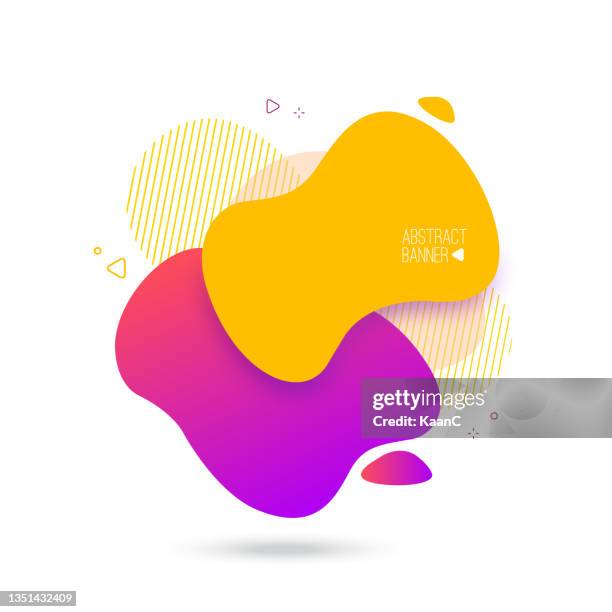 abstract modern graphic element. dynamic colorful form and line. flowing liquid shape gradient abstract banner. template for a logo, flyer or presentation design. vector. - space force logo stock illustrations