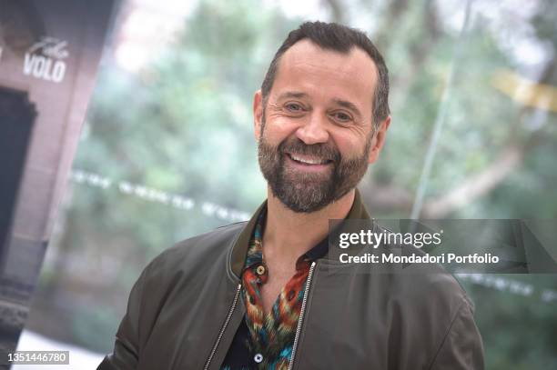 The Italian actor and writer Fabio Volo poses for the photocall of the film, Per Tutta La Vita. Rome , November 4th, 2021