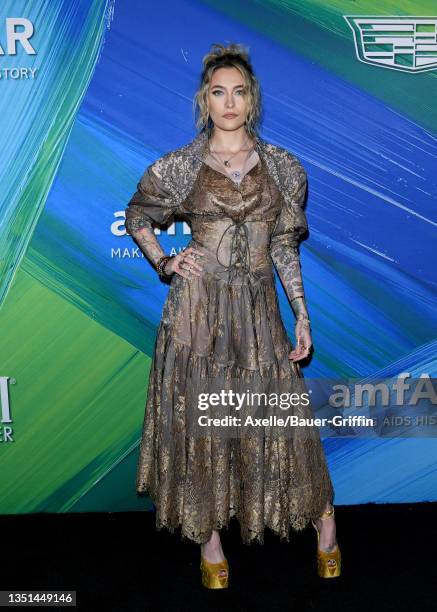 Paris Jackson attends amfAR Gala Los Angeles 2021 on November 04, 2021 in West Hollywood, California.