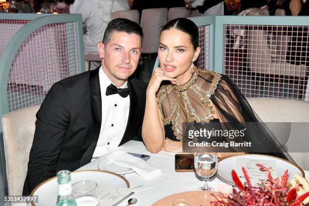 Andre Lemmers and Adriana Lima attend the Fashion Trust Arabia Prize Gala on November 3, 2021 at the National Museum of Qatar in Doha. The FTA Prizes...