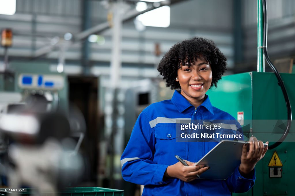 Woman Quality Control Quality Control In Production Process In The Manufacturing Industry ...