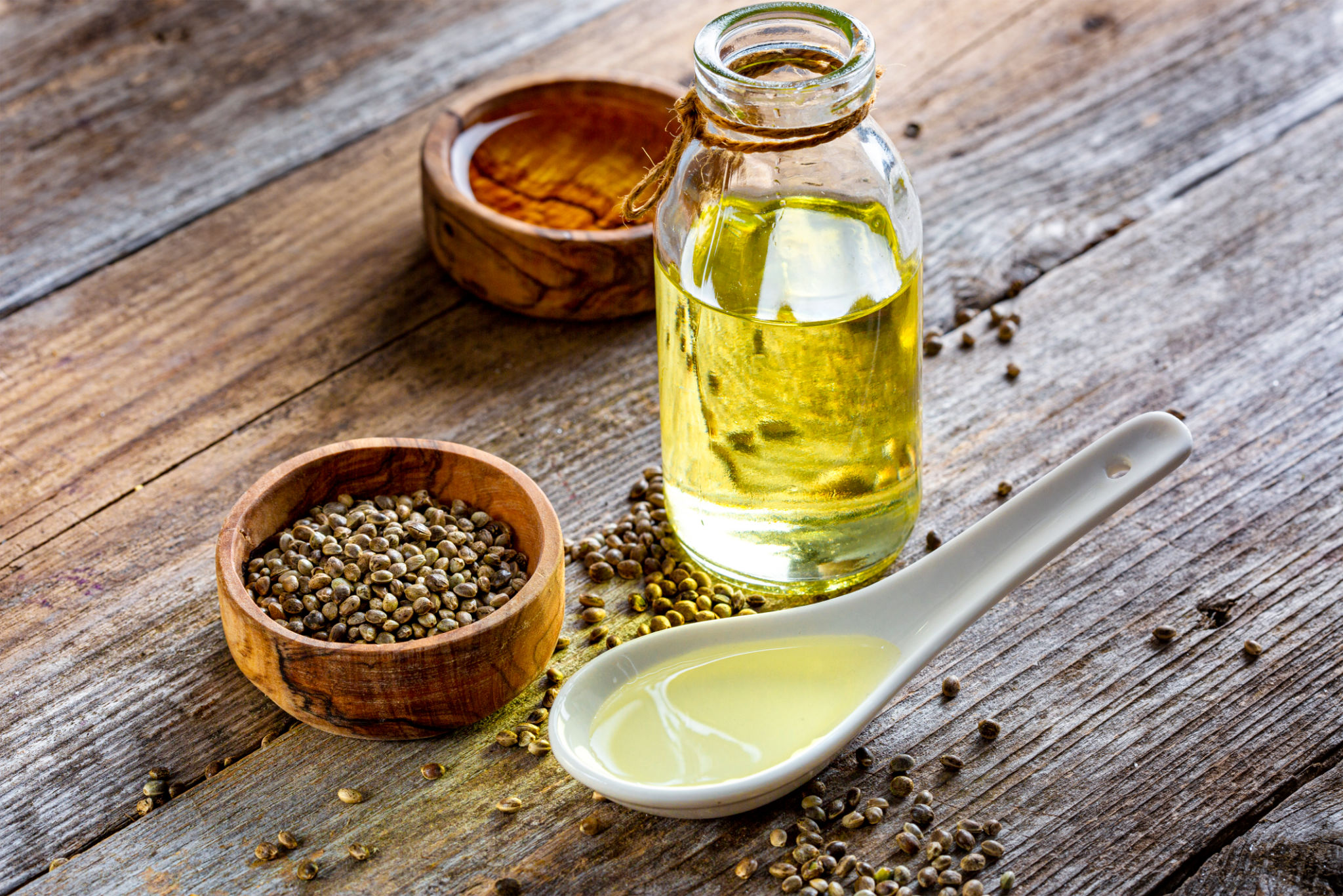 hemp oil bottle
