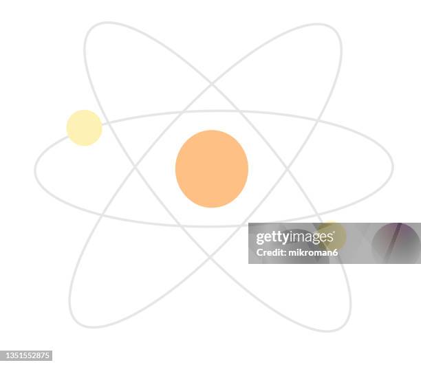 atom molecule science symbol drawing - einstein stock pictures, royalty-free photos & images