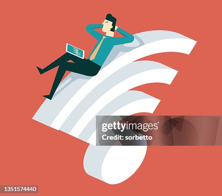 Businessman - Wireless Technology Businessman - Wireless Technology