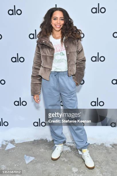 Hayley Law attends Day 4 of Alo House Winter 2021 at Alo House on November 05, 2021 in Los Angeles, California.