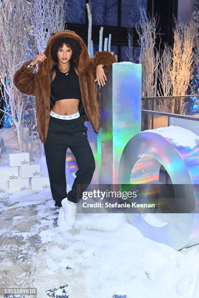 Guest attends Day 4 of Alo House Winter 2021 at Alo House on November 05, 2021 in Los Angeles, California.