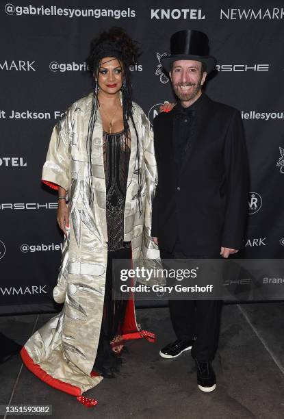 Donna D'Cruz and Tom Silverman attend the 2021 Gabrielle's Angel Foundation's Young Professionals Committee fall gala honoring the Brock Pierce...