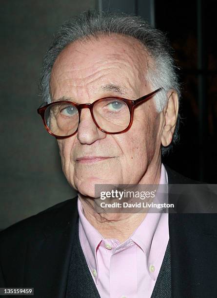 Photographer Bert Stern attends Taschen's "Norman Mailer, Bert Stern: Marilyn Monroe" book launch at Hotel Bel-Air on December 6, 2011 in Los...