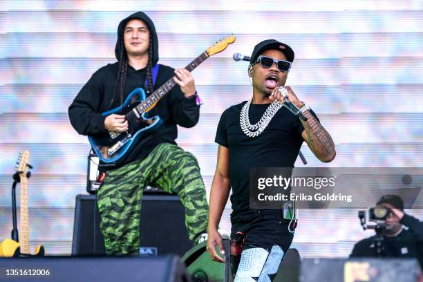 Roddy Ricch performs during 2021 Astroworld Festival at NRG Park on November 05, 2021 in Houston, Texas.