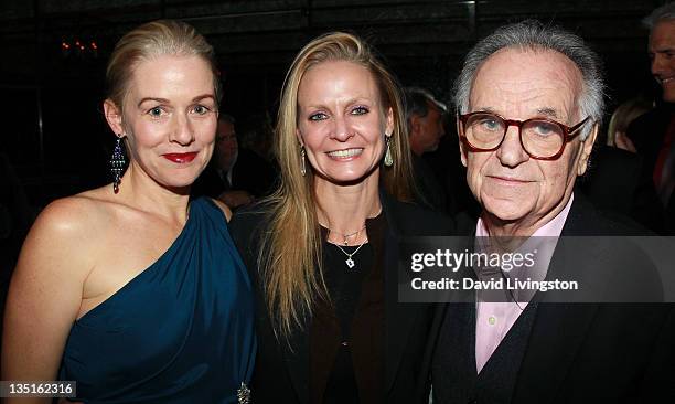 Actress Penelope Ann Miller, filmmaker Shannah Laumeister and photographer Bert Stern attend Taschen's "Norman Mailer, Bert Stern: Marilyn Monroe"...