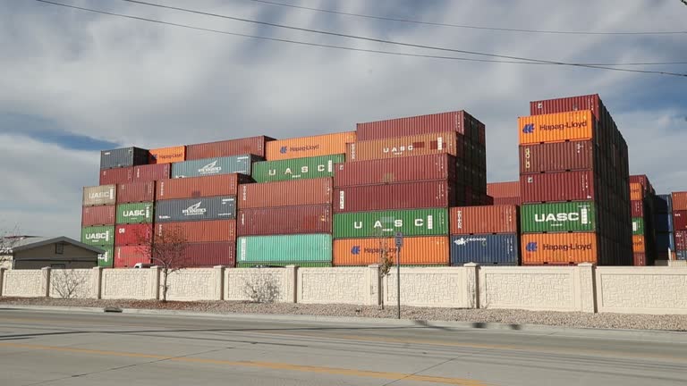 Union Pacific Container 16 Union Pacific Intermodal Terminal Stock Videos, Footage, & 4K Video ...