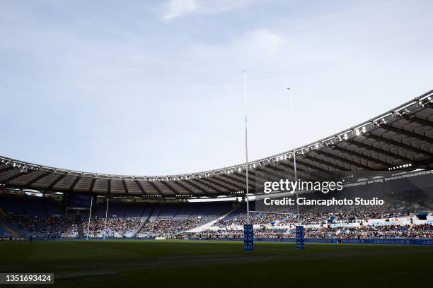 General view inside the stadium prior to the Autumn Nations Series match between Italy and All Blacks at Olimpico Stadium on November 06, 2021 in...