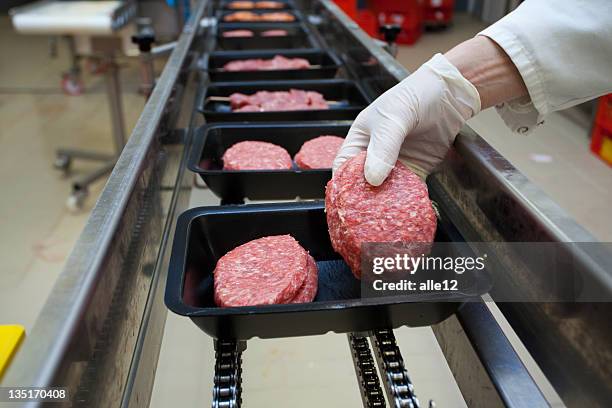 factory packing - meat factory stock pictures, royalty-free photos & images