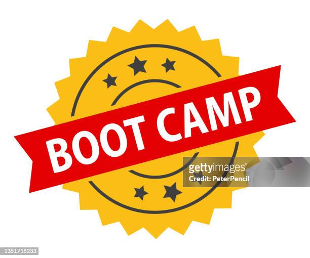 boot camp - stamp, imprint, seal template. grunge effect. vector stock illustration - prophylactic footwear stock illustrations