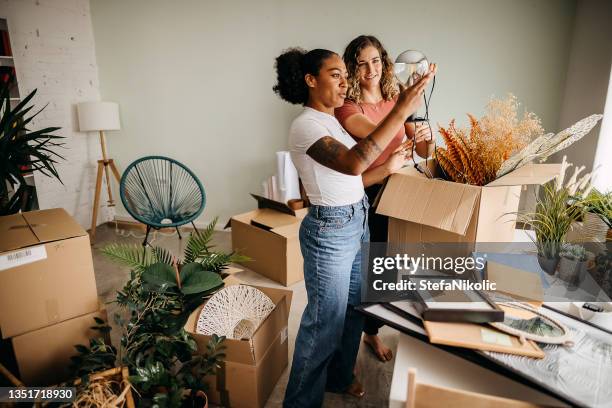 we start living together - college apartment stock pictures, royalty-free photos & images