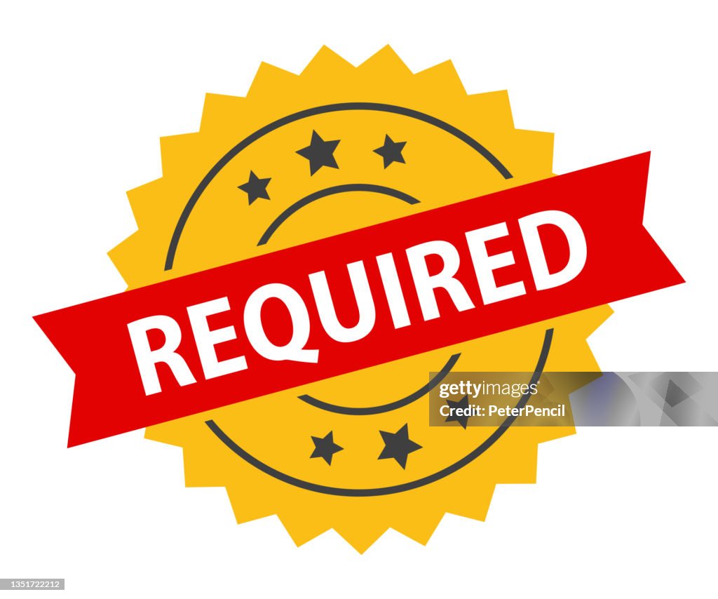 Press Required Required Stamp Imprint Seal Template Grunge Effect Vector Stock ...