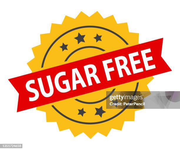 sugar free - stamp, imprint, seal template. grunge effect. vector stock illustration - rectangle button stock illustrations