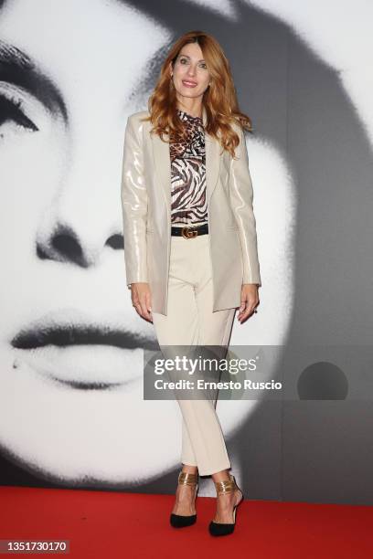 Milena Miconi attends the Virna Lisi Prize for the best italian actress at Auditorium Parco Della Musica on November 06, 2021 in Rome, Italy.