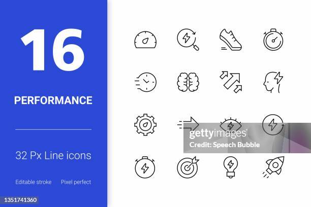 leistungsbearbeitbare konturliniensymbole - zwischenbericht stock-grafiken, -clipart, -cartoons und -symbole