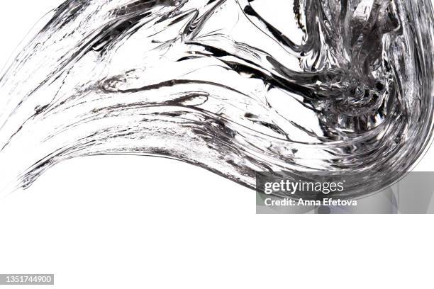 transparent smear of cannabis sap on a white background - cannabis concentrate stock pictures, royalty-free photos & images