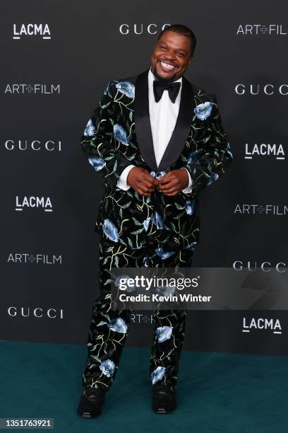 Kehinde Wiley attends the 10th Annual LACMA ART+FILM GALA presented by Gucci at Los Angeles County Museum of Art on November 06, 2021 in Los Angeles,...