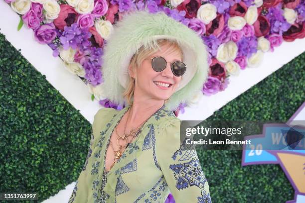 Anne Heche attends the 2021 Breeders' Cup VIP Event at Del Mar Race Track on November 06, 2021 in Del Mar, California.