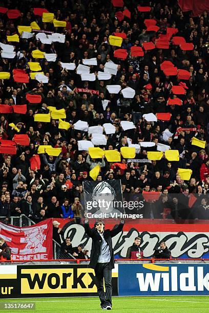 Bryan Ruiz of Fulham during the Europa League match between FC Twente and Fulham FC at the Grolsch Veste Stadium on December 01, 2011 in Enschede,...