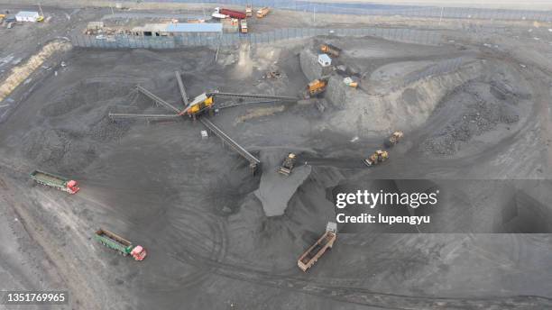 coal mine - china environment mine stock-fotos und bilder