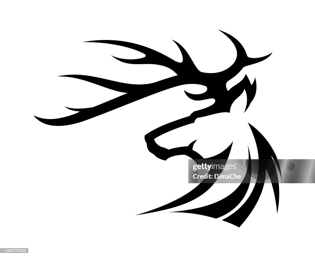 Deer Head Outline Silhouette HighRes Vector Graphic Getty Images