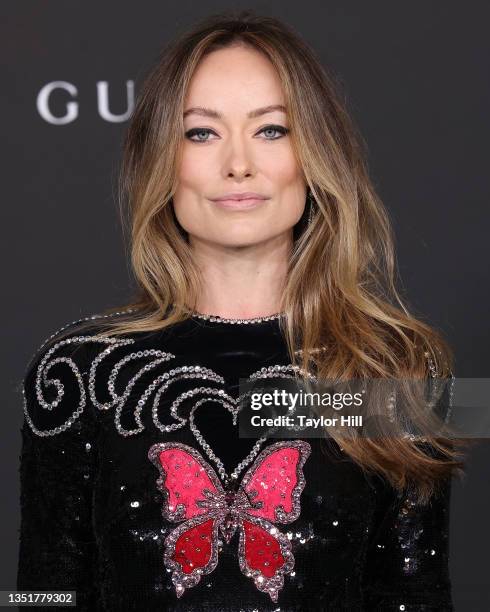 Olivia Wilde attends the 2021 LACMA Art + Film Gala presented by Gucci at Los Angeles County Museum of Art on November 06, 2021 in Los Angeles,...