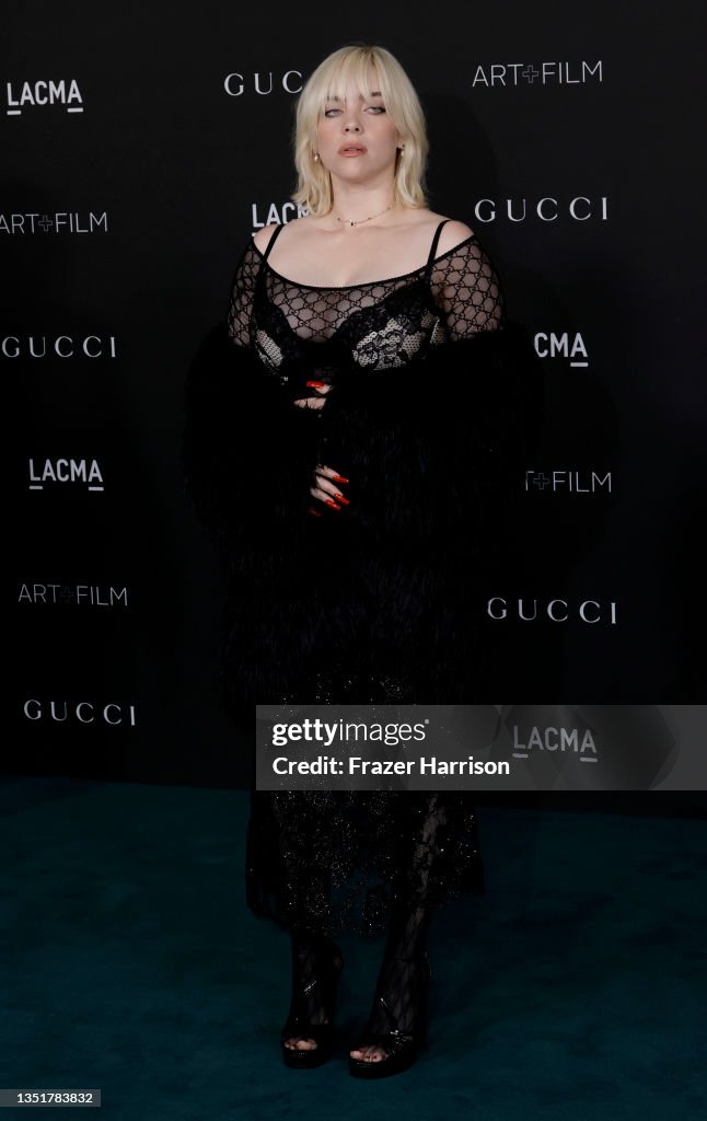 Billie Eilish attends 2021 LACMA's Art+Film 10th Annual Gala at Los