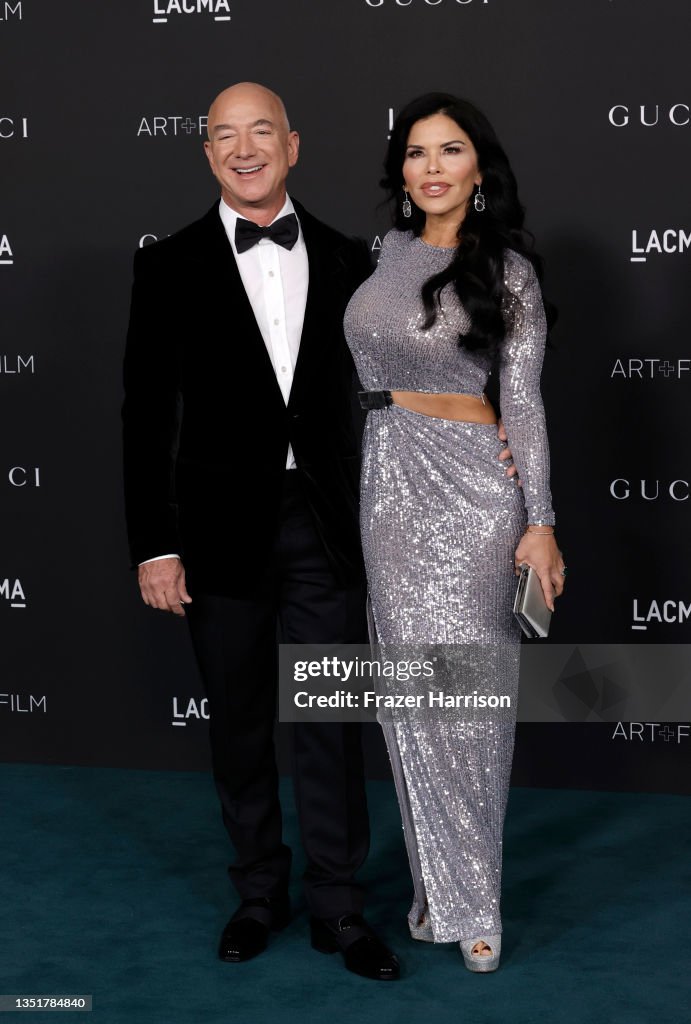 Jeff Bezos and Lauren Sanchez attends 2021 LACMA's Art+Film 10th
