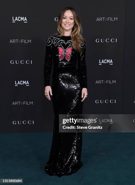 Olivia Wilde arrives at the 10th Annual LACMA ART+FILM GALA Presented By GucciLos Angeles County Museum of Art on November 06, 2021 in Los Angeles,...